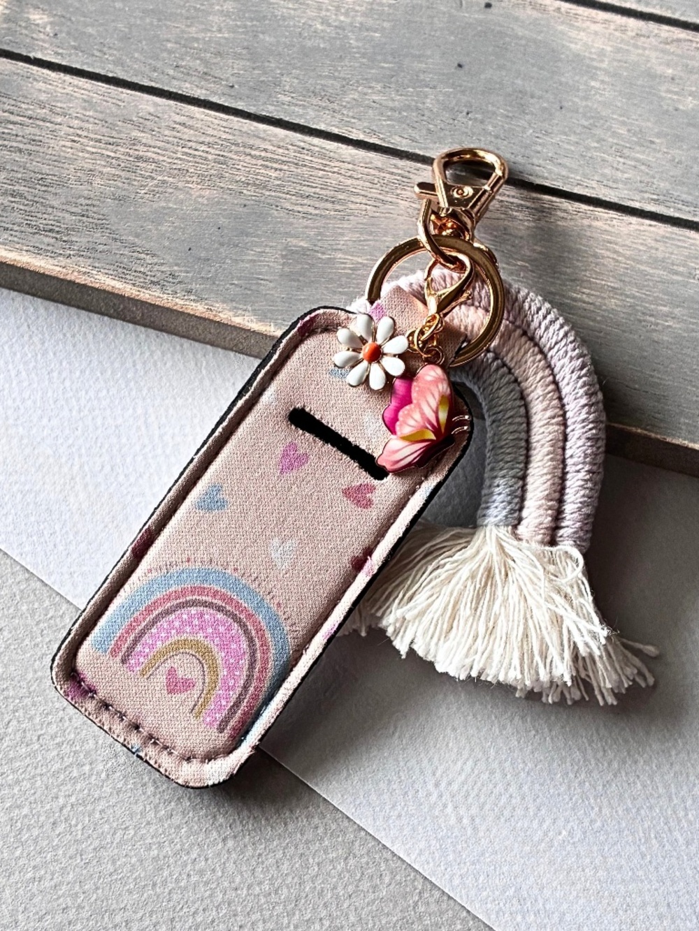 Keychain | Lipstick Holder | Rainbow Keychain | Accessories | Combo